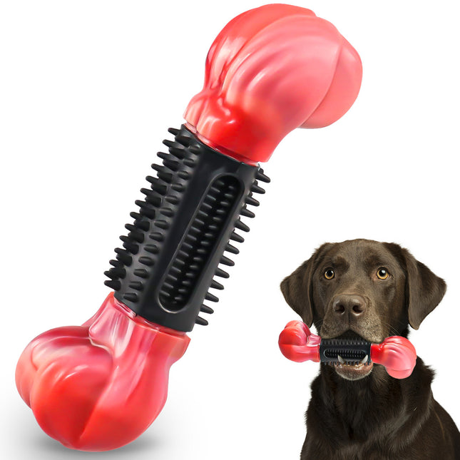Rubberized dog bone dog chew toy main picture 1