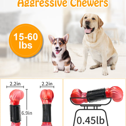 Rubberized dog bone dog chew toy main picture 5