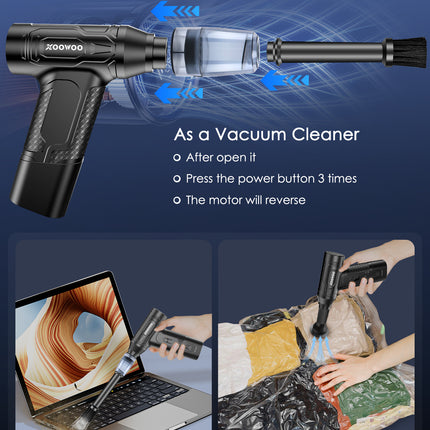 250,000RPM Cordless Electric Air Duster