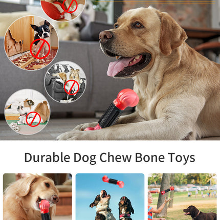 Rubberized dog bone dog chew toy main picture 7