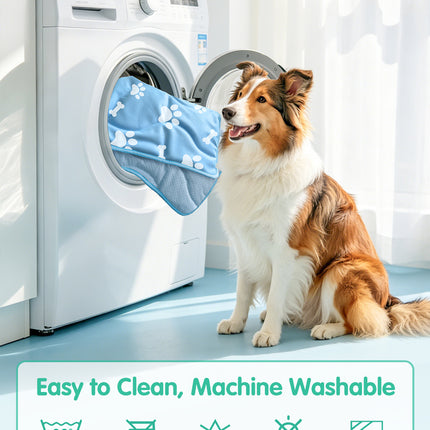 Dog Cooling Mat, 30" x 20" Cooling Mat for Dogs,Color-Changing Arc-Chill Tech (Q-Max>0.5),Machine Washable, Pet Cooling Mat for Small Dogs & Cats, Instant Indoor Outdoor Cooling Pad for Summer