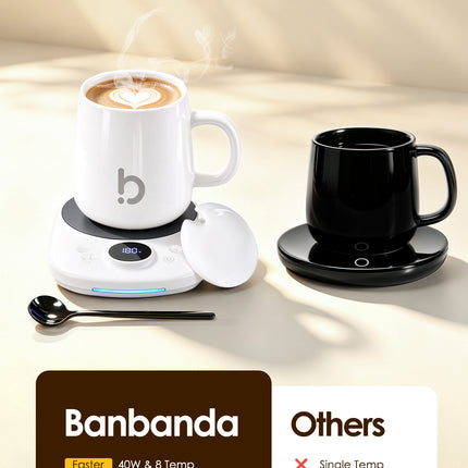 Banbanda Coffee Mug Warmer Set: 2026 Coffee Lover Gifts for Men Women