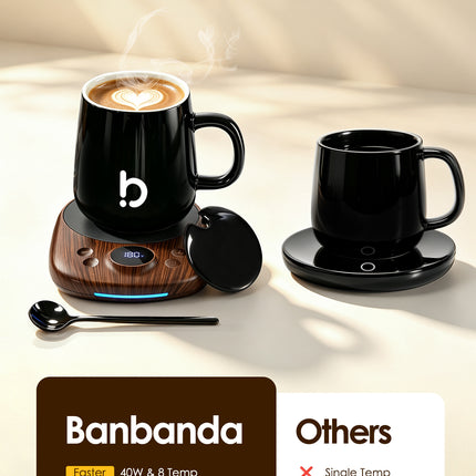 Banbanda Coffee Mug Warmer Set: 2026 Coffee Lover Gifts for Men Women