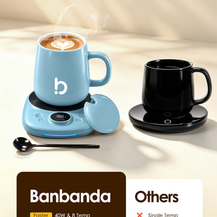 Banbanda Coffee Mug Warmer Set: 2026 Coffee Lover Gifts for Men Women
