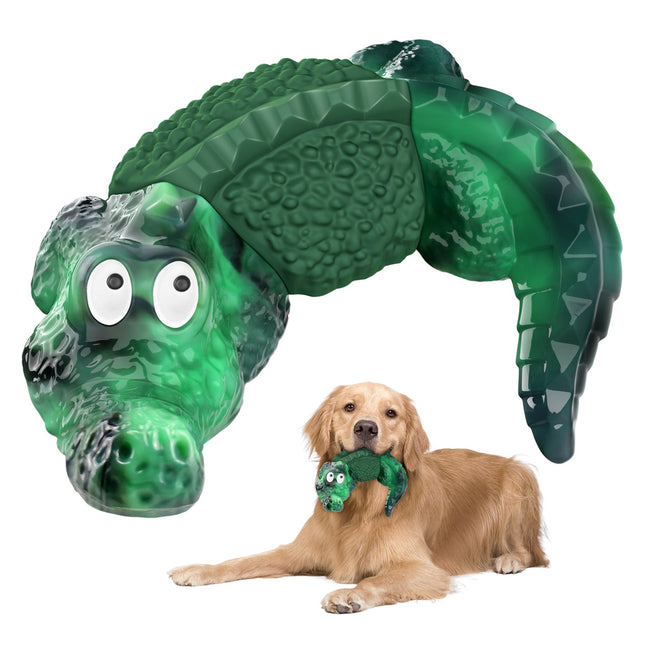 5 Inch Green Ring Alligator Dog Chew Toy Main Image 1