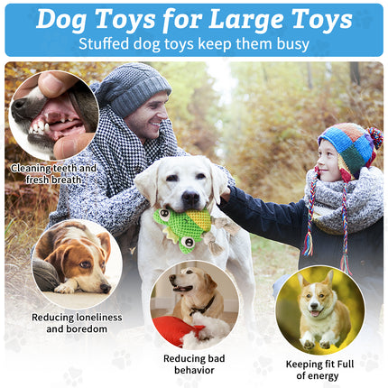 Rope frog dog toy main figure 2