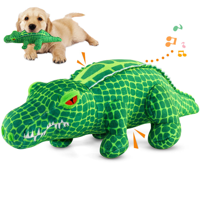 Fuufome Alligator Squeak Plush Dog Toy Main Image 1