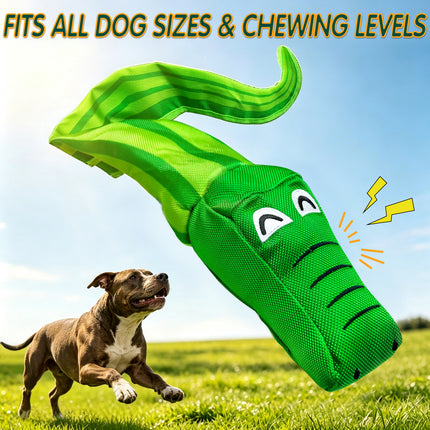 33-Inch Tough Dog Toy for Aggressive Chewers – Chew-Resistant Ball Tip, for Tug, Fetch & Interactive Training
