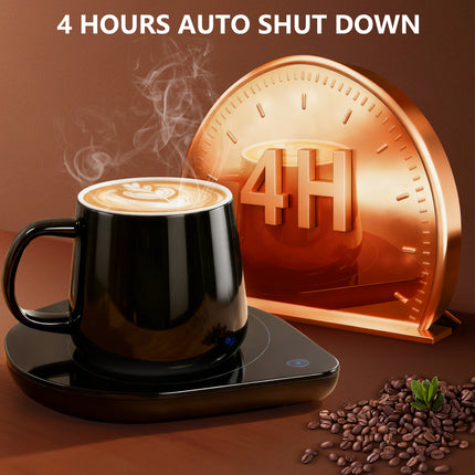 Mug Warmer with Cup Set: Yeewell Coffee Warmer for Desk - Electric Mug Heater with Adjustable Temperature