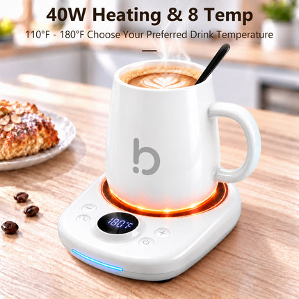 Tiffhome Coffee Warmer With Mug Set: 2026 Gifts for Coffee Lover