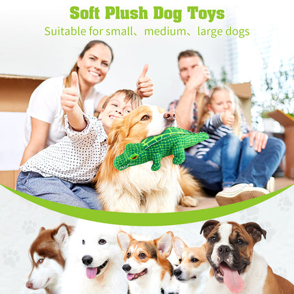 Fuufome Alligator Squeak Plush Dog Toy Main Image 2