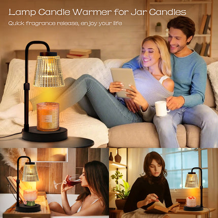 Adjustable Candle Warmer Lamp with Timer