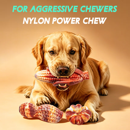 Dog Toys for Aggressive Chewers: Indestructible Dog Chew Toy 3 Packs