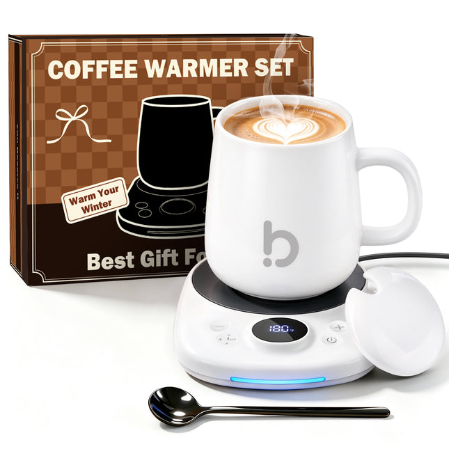 Banbanda Coffee Mug Warmer Set: 2026 Coffee Lover Gifts for Men Women