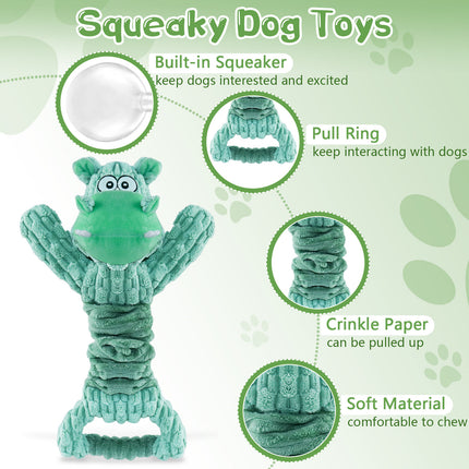 Fuufome Hippo Squeak Plush Dog Toy Main Figure 3