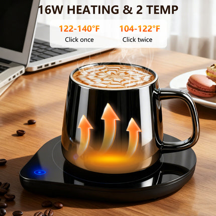 Mug Warmer with Cup Set: Yeewell Coffee Warmer for Desk - Electric Mug Heater with Adjustable Temperature