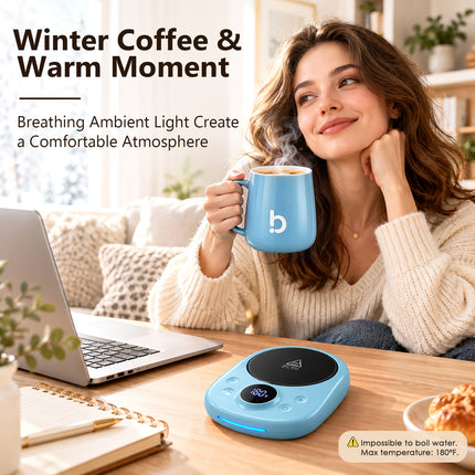 Tiffhome Coffee Warmer With Mug Set: 2026 Gifts for Coffee Lover
