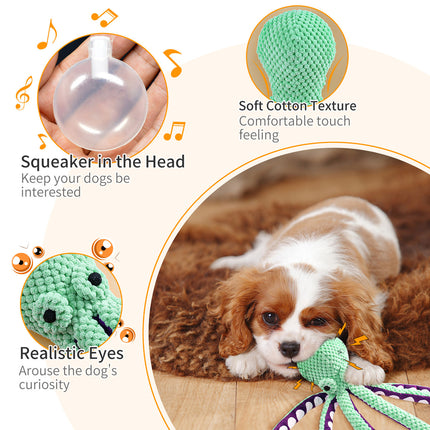 Fuufome Green Hexapod Squeak Plush Dog Toy Main Figure 3