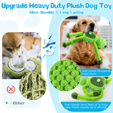 Fuufome Frog Squeak plush dog toy main figure 4