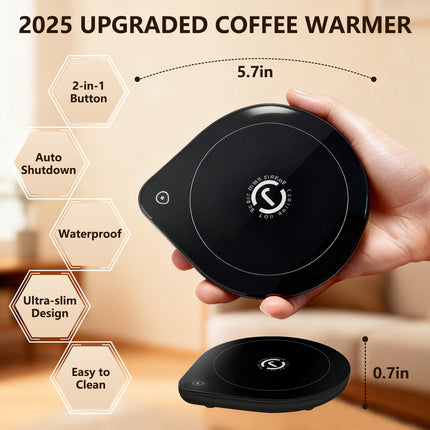 Mug Warmer with Cup Set: Yeewell Coffee Warmer for Desk - Electric Mug Heater with Adjustable Temperature