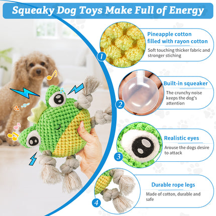 Rope frog dog toy main figure 4
