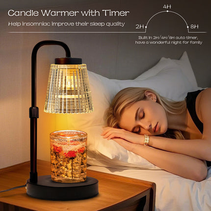 Adjustable Candle Warmer Lamp with Timer