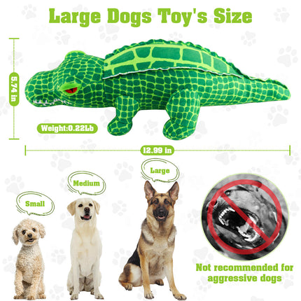 Fuufome Alligator Squeak Plush Dog Toy Main Image 5