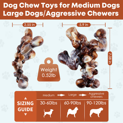Fuufome Brown Sturdy Boxing Alligator Dog Chew Toy Main Figure 5