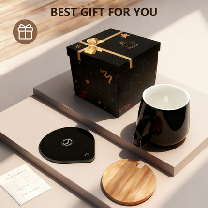 Mug Warmer with Cup Set: Yeewell Coffee Warmer for Desk - Electric Mug Heater with Adjustable Temperature