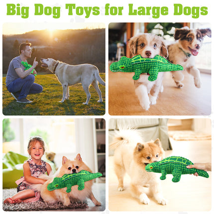 Fuufome Alligator Squeak Plush Dog Toy Main Image 6