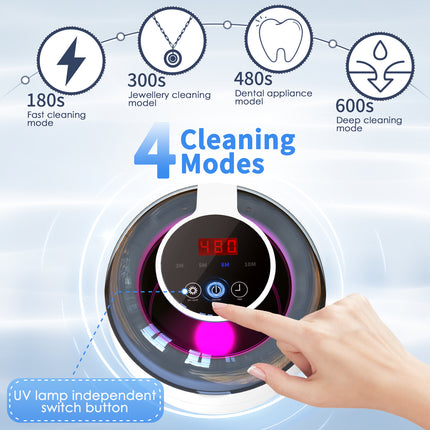 Foolala 50kHz Ultrasonic Retainer Cleaner