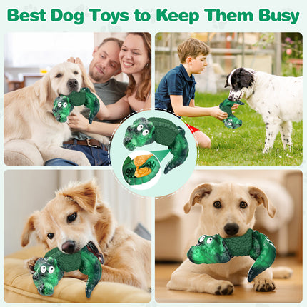 5 Inch Green Ring Alligator Dog Chew Toy Main Image 6
