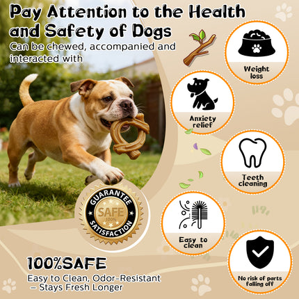 WOWBALA 2-Pack Aggressive Chewer Dog Toys | Indestructible Tough Nylon Toys for Medium Large Dogs