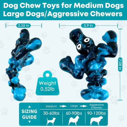 Blue Sturdy Boxing Alligator Dog Chew Toy Main Image 5