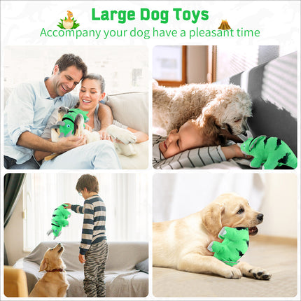 Fuufome Triceratops Squeaky Plush Dog Toy Main Figure 6