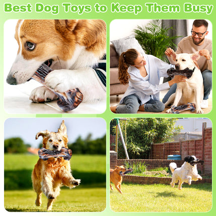 Bark Chew Bone Dog Chew Toy Two-Pack Main Image 6