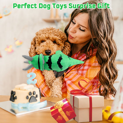 Fuufome Triceratops Squeaky Plush Dog Toy Main Figure 7