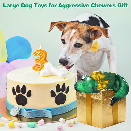 5 Inch Green Ring Alligator Dog Chew Toy Main Image 7