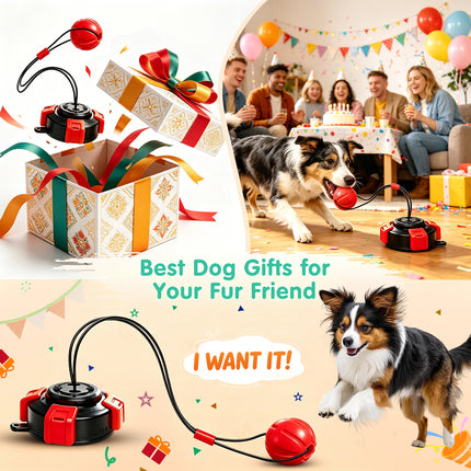 Fuufome Dog Toys for Aggressive Chewers -Suction Cup Dog Tug Toy for Large Medium Dogs,Upgraded Bite-Resistant Rope & Elastic Ball to Keep Them Busy