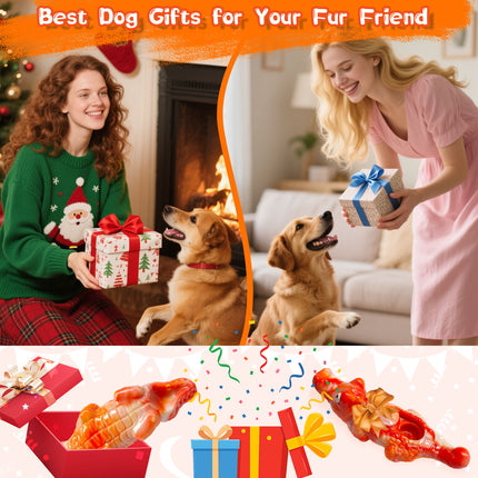 Foolala Dog Toy for Aggressive Chewers:Tough Almost Indestructible Chew Toys for Medium & Large Breeds,Treat Dispensing Dog Puzzle Toy Reduce Pet Anxiety and Boredom to Keep Them Busy,Milk Flavored