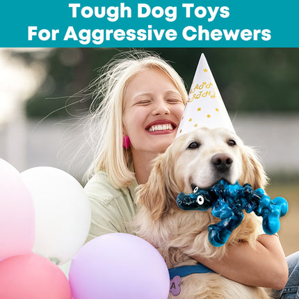 Blue Sturdy Boxing Alligator Dog Chew Toy Main Image 7