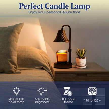 Banbanda Adjustable Candle Warmer Lamp with Timer: Candle Lamps fits All Candle Jar Home Decor - Wax Warmer for Scented Wax - Birthday Gifts for Women