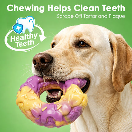 Fuufome Dog Toys for Aggressive Chewers: Dog Chew Toys for Medium Large Dogs - Tough Dog Toy for Teeth Cleaning - Long Lasting Nylon Bone to Keep Them Busy (3 Pack)