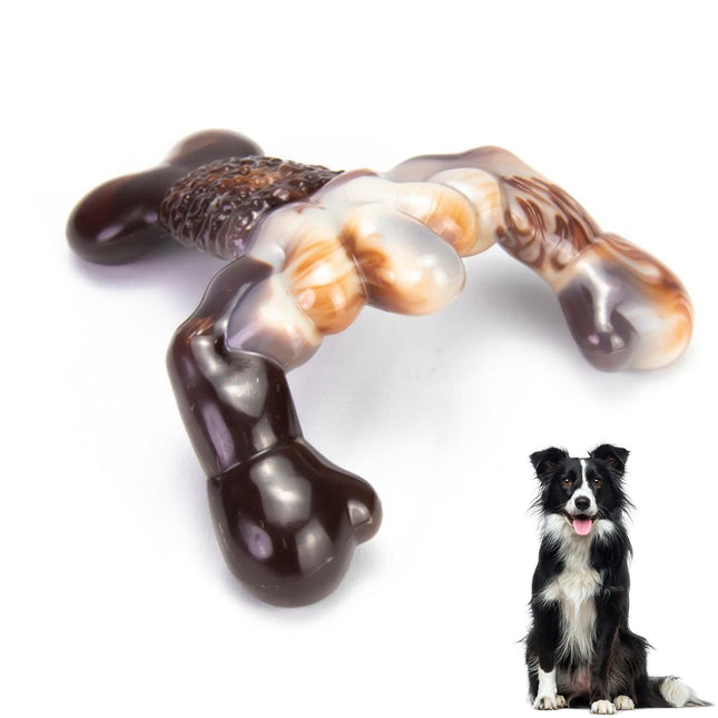 Foolala Flame Bone Dog Chew Toy For Aggressive Chewers