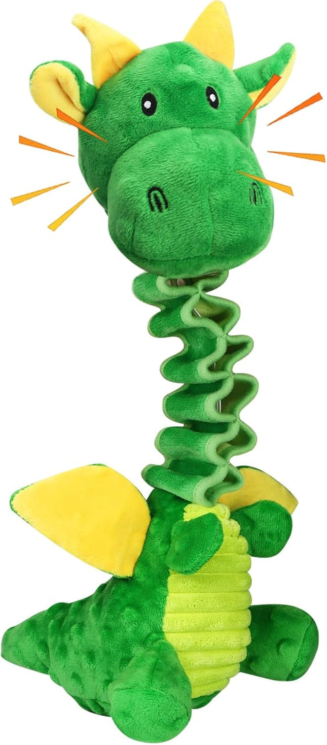 Foolala Elongated Pterosaur Squeak Plush Dog Toy For Aggressive Chewers