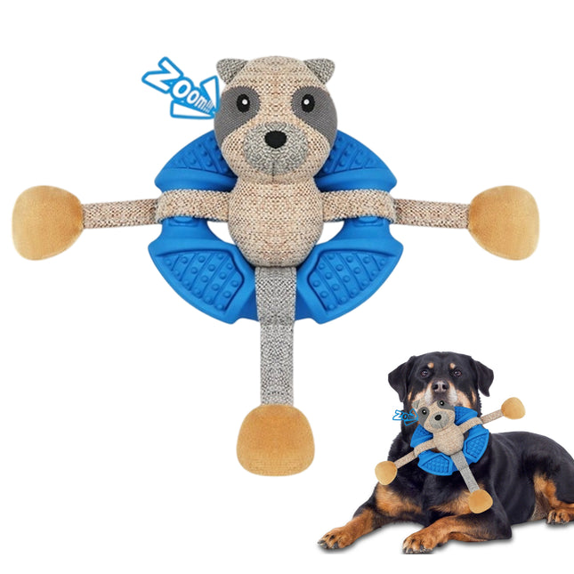 Foolala Fox Squeak Plush Dog Toy For Aggressive Chewers