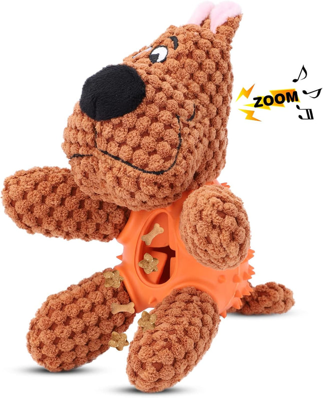 Foolala Rubber Leakage Dog Squeak Plush Dog Toy For Aggressive Chewers
