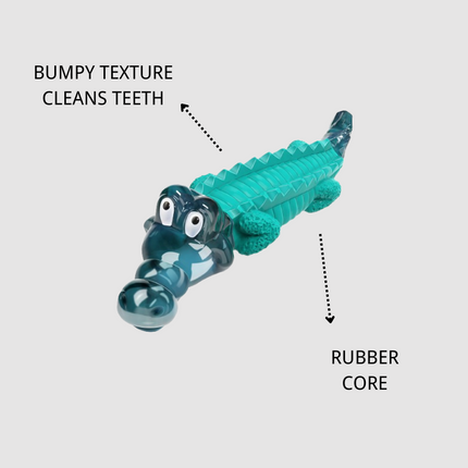 Buy one get one free: Blue Alligator Dog Chew Toy For Aggressive Chewers
