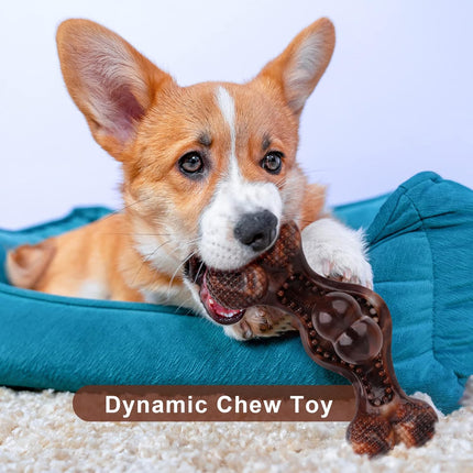 Foolala Activity Combo Chews Bacon Dog Chew Toy For Aggressive Chewers