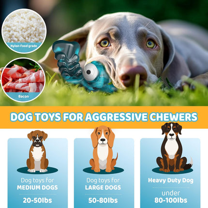 Foolala Bacon Dragonfly Dog Chew Toy For Aggressive Chewers